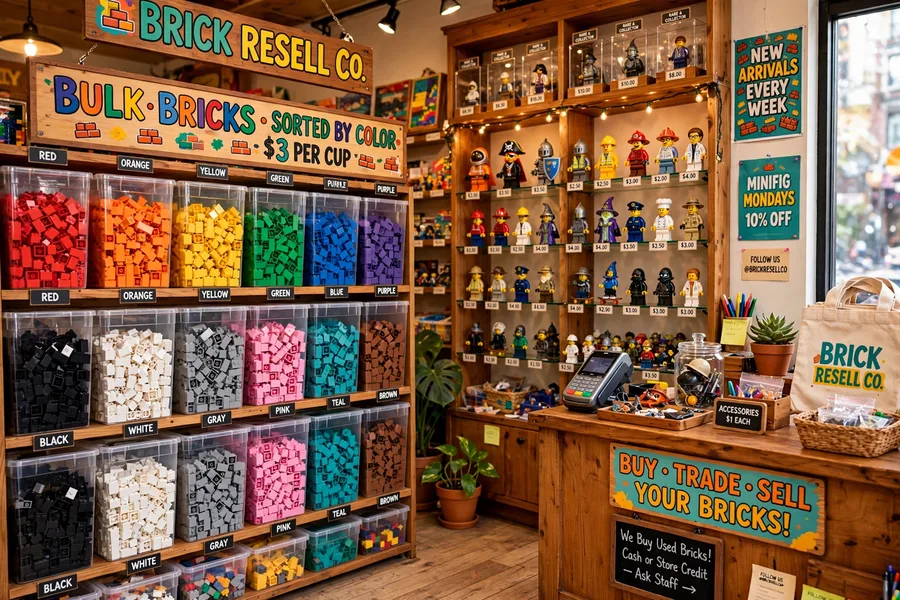 Bricks and Minifigs net worth — inside a toy brick resale store
