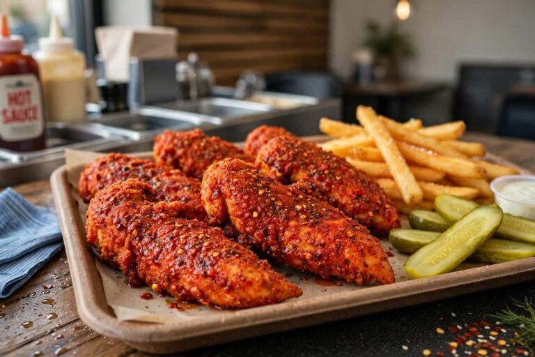 Dave's Hot Chicken net worth - Nashville hot chicken tenders with fries
